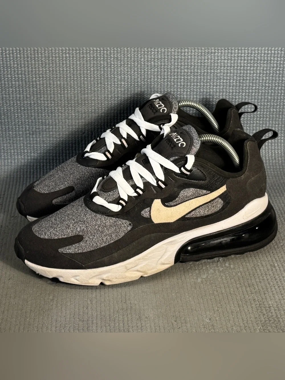Nike Air Max 270 React 'Op-Art' Shoes AO4971-001 Men’s Size 8.5